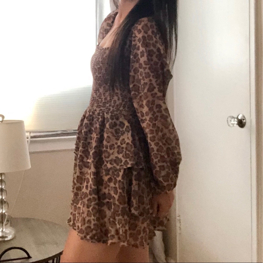 Express Leopard Ruffle Romper XS - Picture 5 of 11